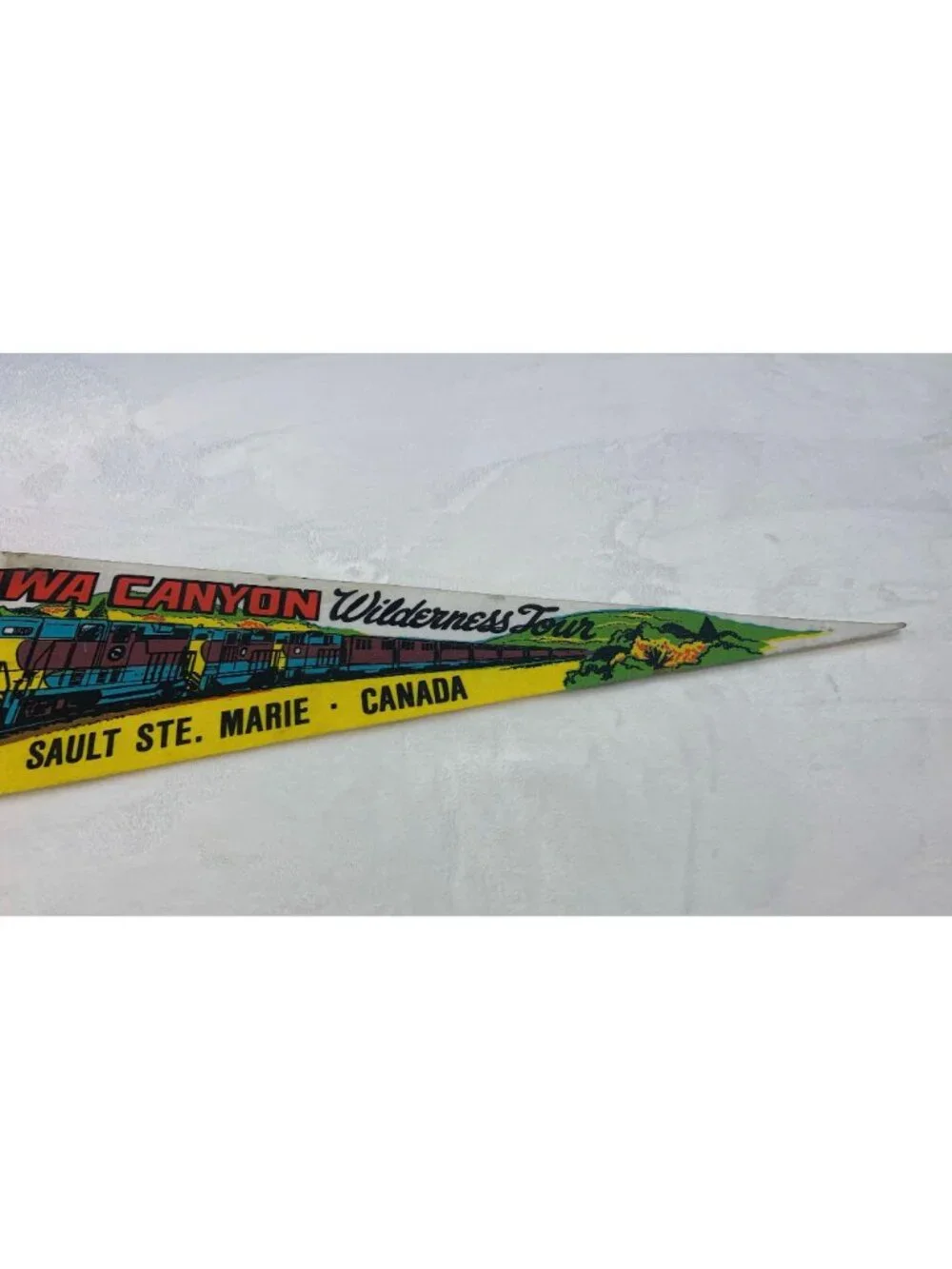 Vintage Agawa Canyon wilderness tour Sault Ste. Marie Canada pennant